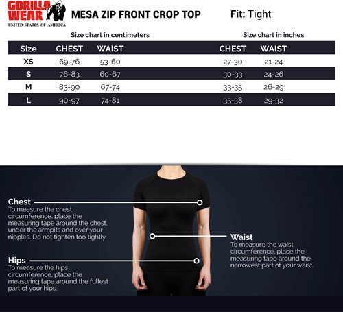 mesa-zip-front-crop-top-sizechart