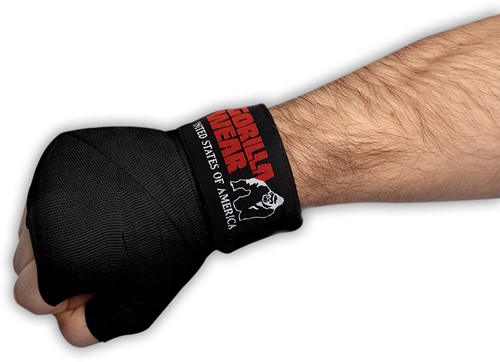 Boxing Hand Wraps Noir Gorilla Wear