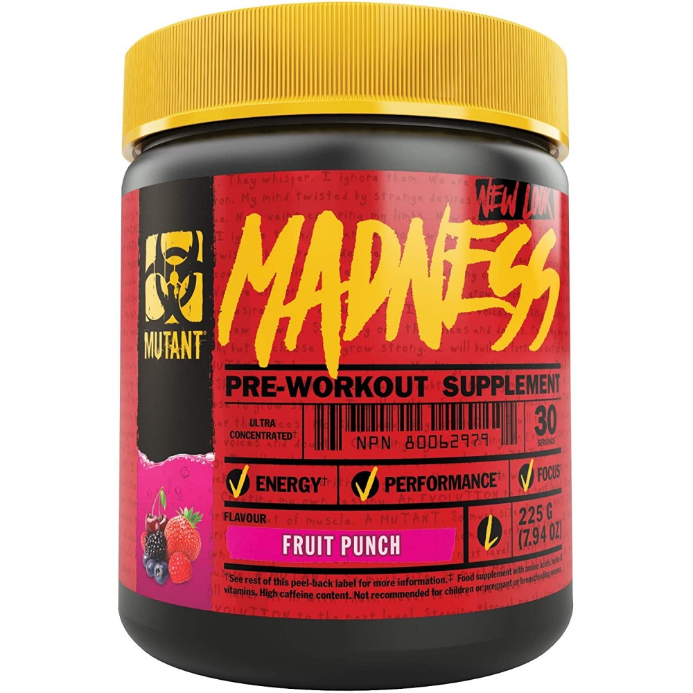 Madness Pre Workout Supplement 225GR Mutant