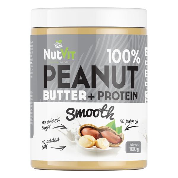 NutVit 100% Beurre de Cacahuète + Protéine 1000 g