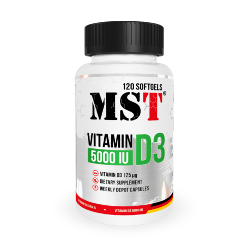 Vitamine D3 5000UI 120 Gélules MST