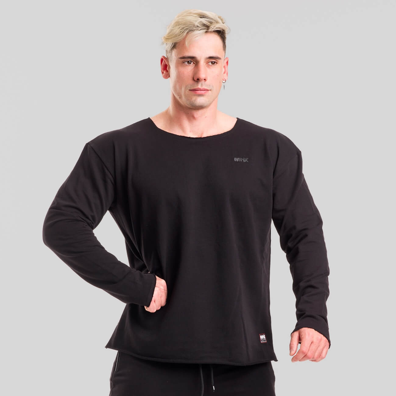 MNX Sweat-shirt léger Esthétique noir