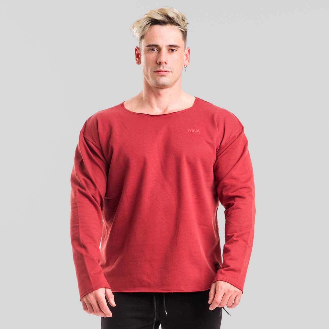 MNX Sweatshirt léger Esthétique bordeaux
