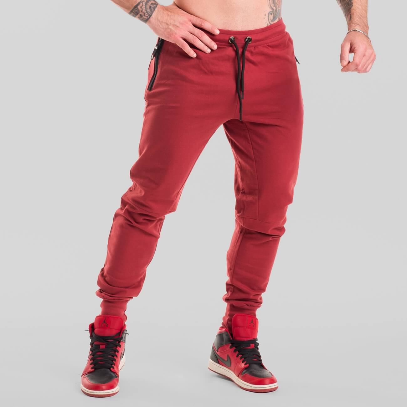 AESTHETIC-JOGGER-PANTS-RED