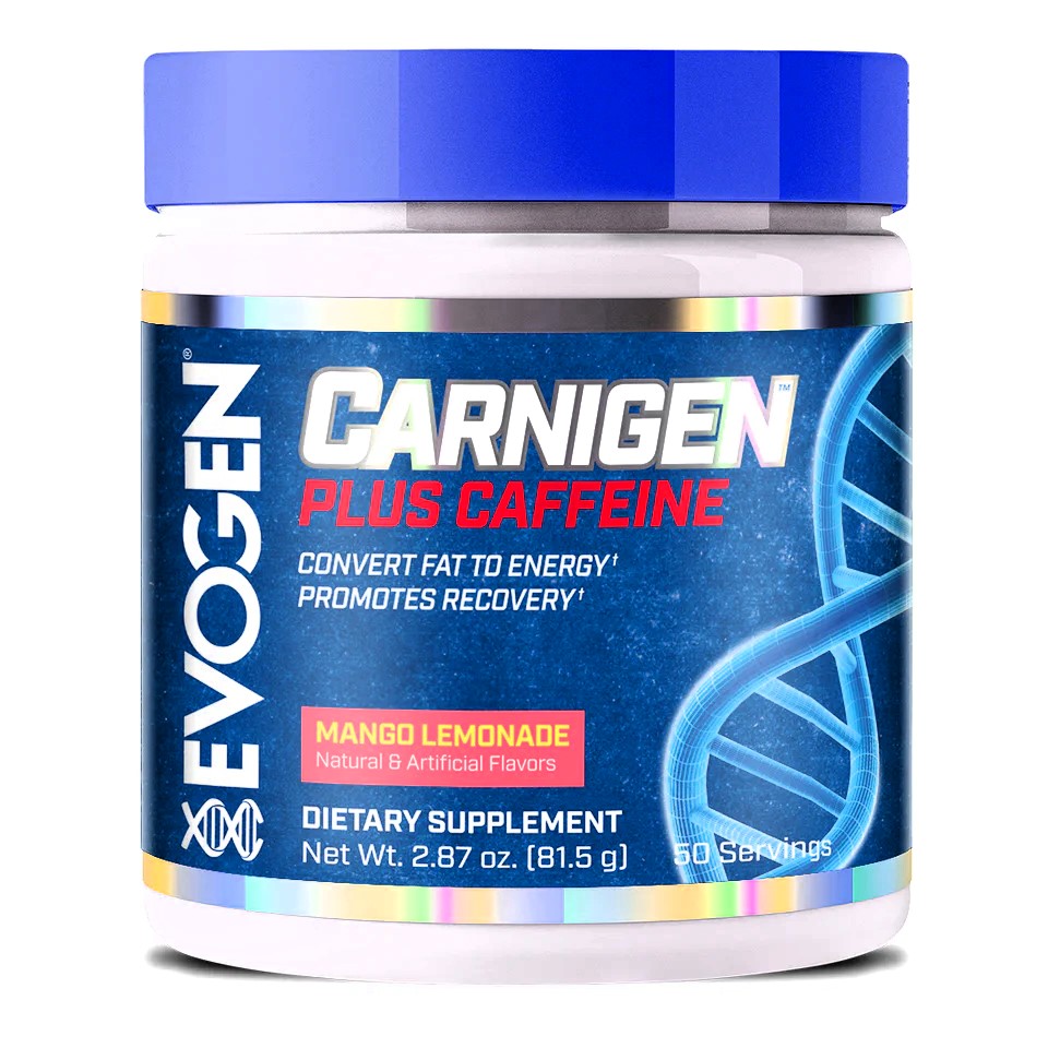 Evogen  Carnigen Plus Caffeine, Mango Lemonade  81 grams