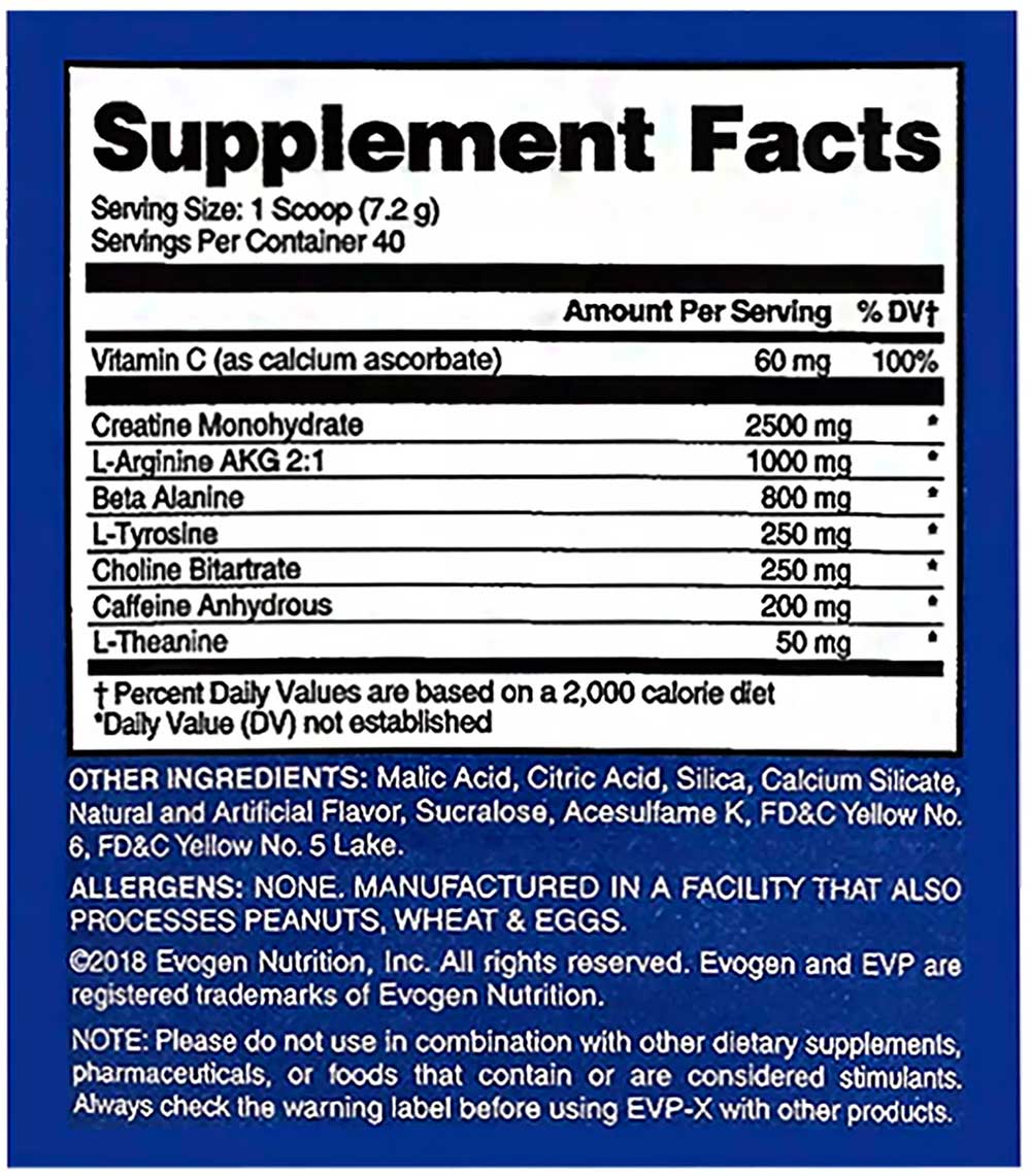Evogen-EVP-x-Supplement-fact