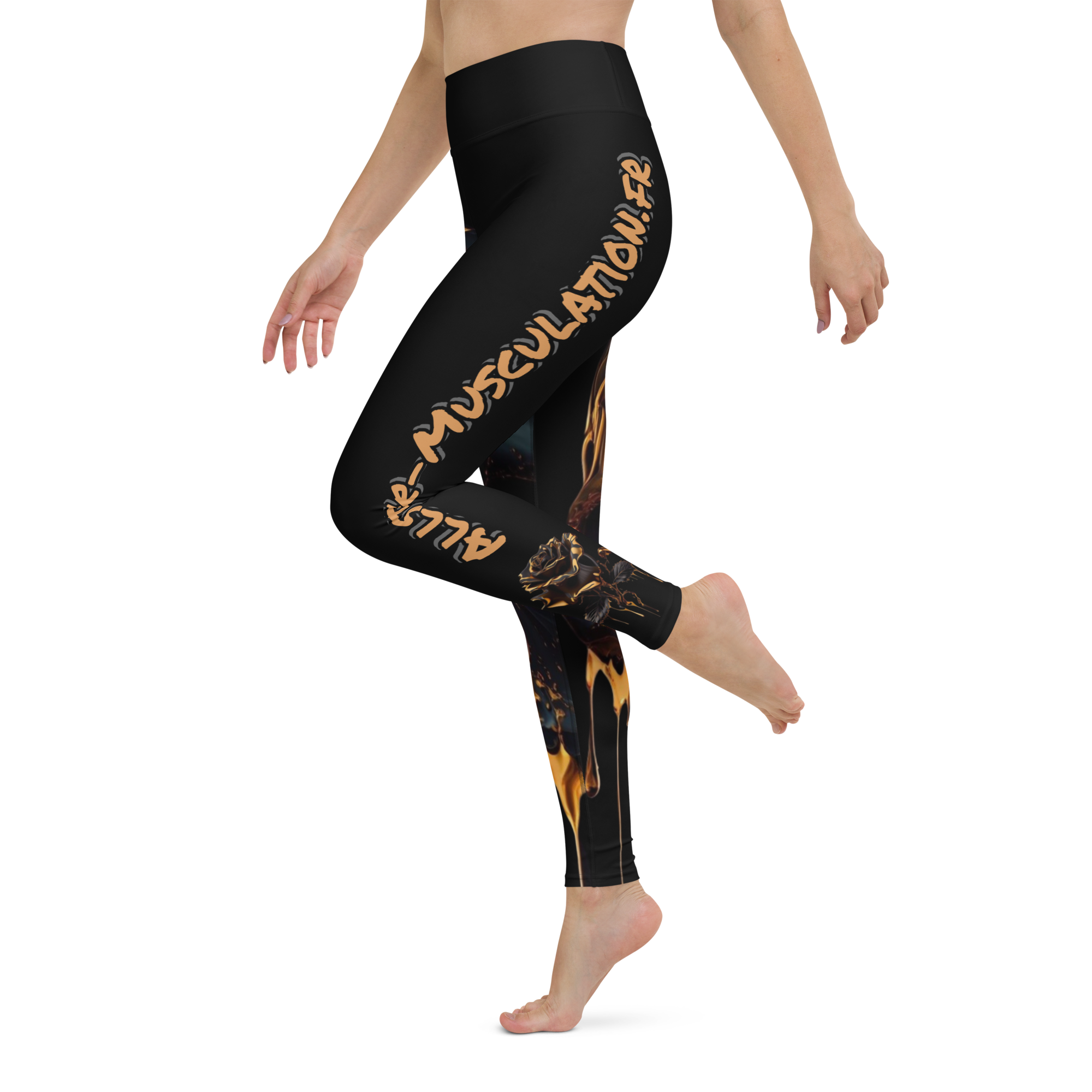 Legging SKULL Black Gold Allstar-Musculation