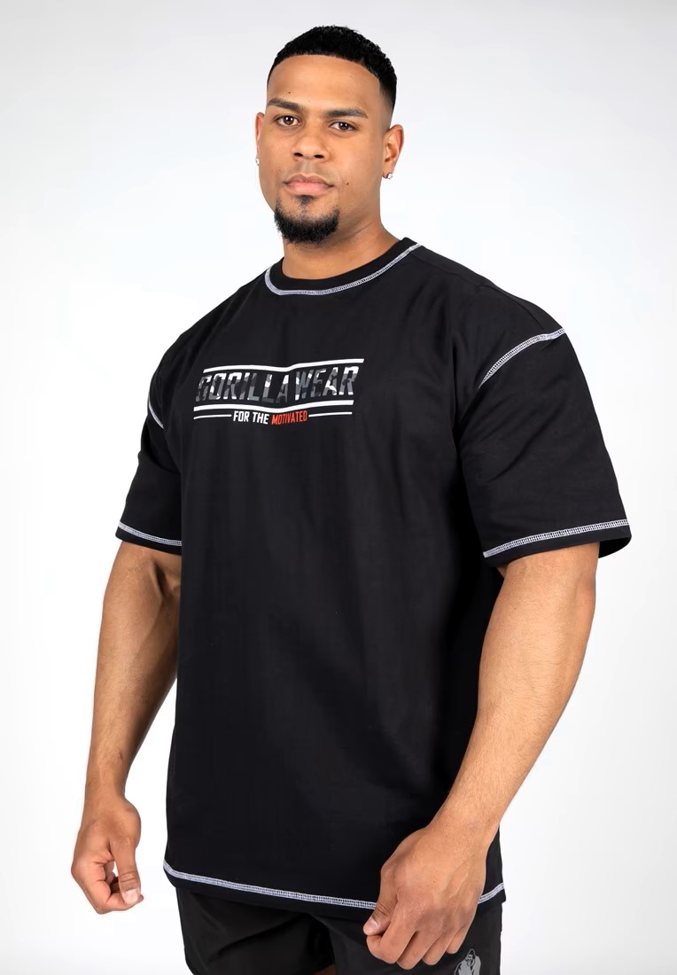 T-shirt oversize Saginaw  Noir