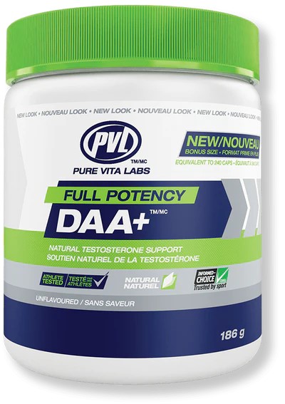 PVL Essentials  Full Potency DAA+, Unflavoured - 186 grams