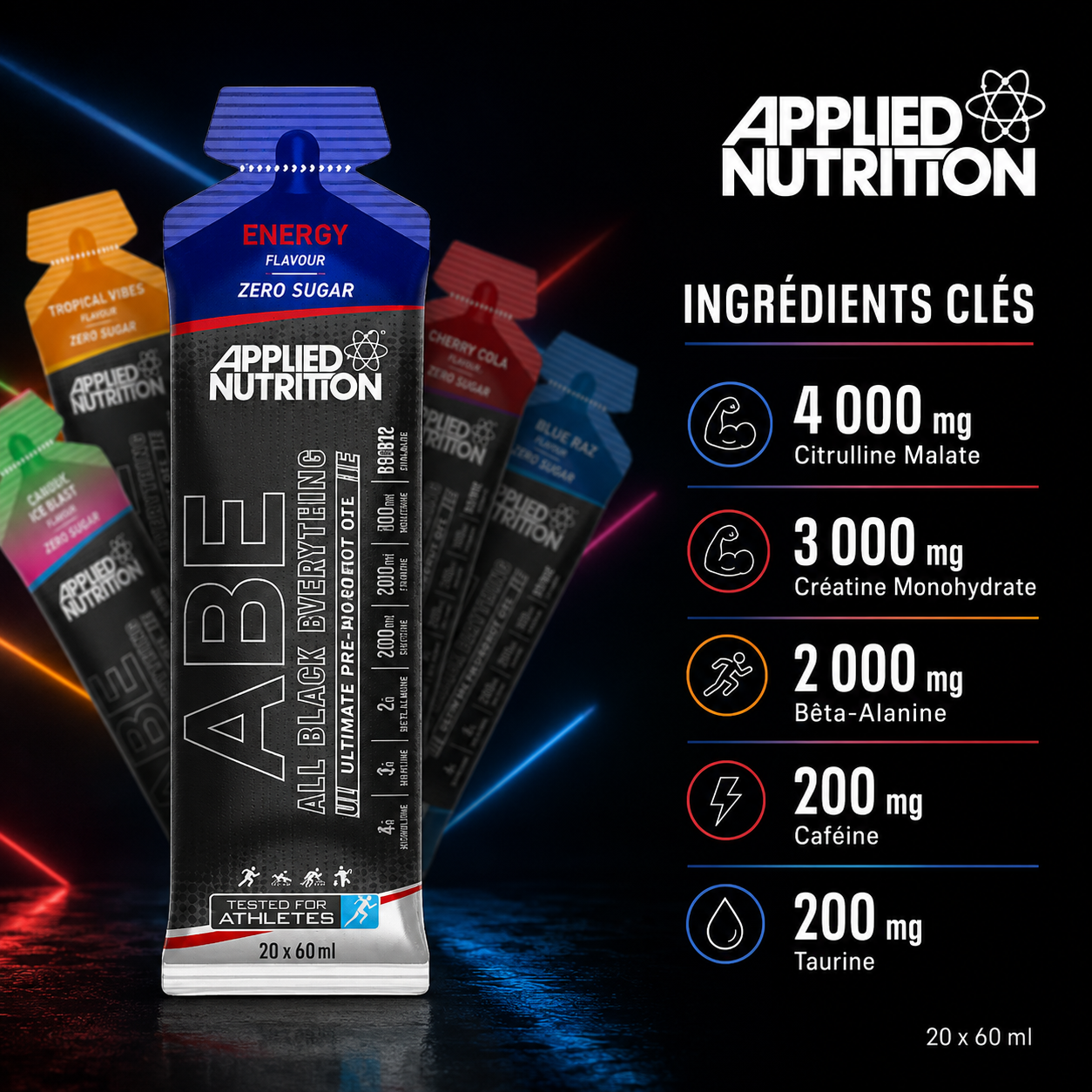 ABE Gel ingrédients et dosages