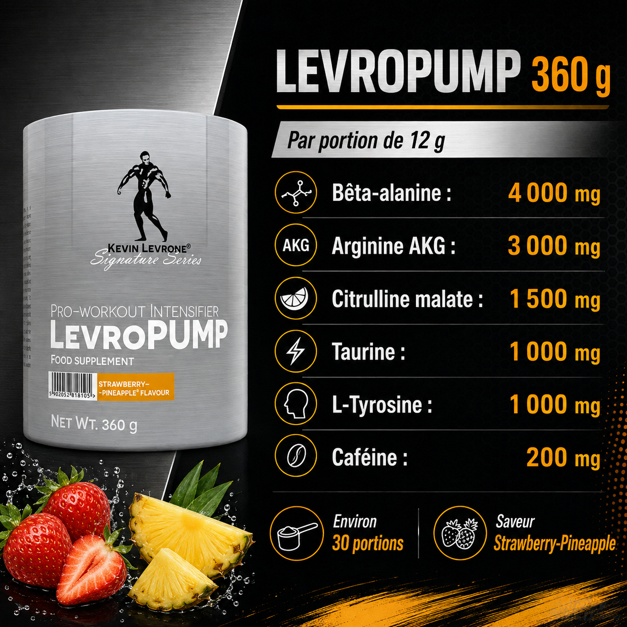 Levro Pump ingrédients et dosages