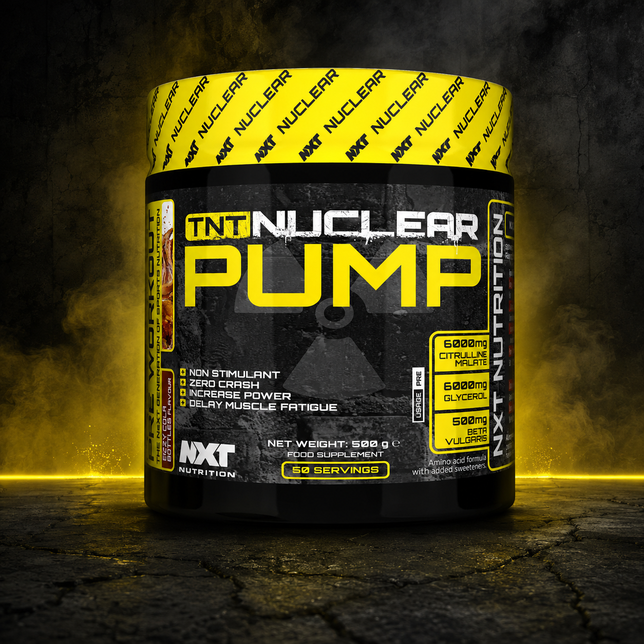 NXT Nutrition TNT Nuclear Pump 500 g booster pump sans stimulant