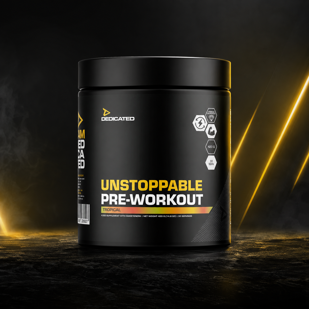 Dedicated Unstoppable 420 g pre-workout hardcore