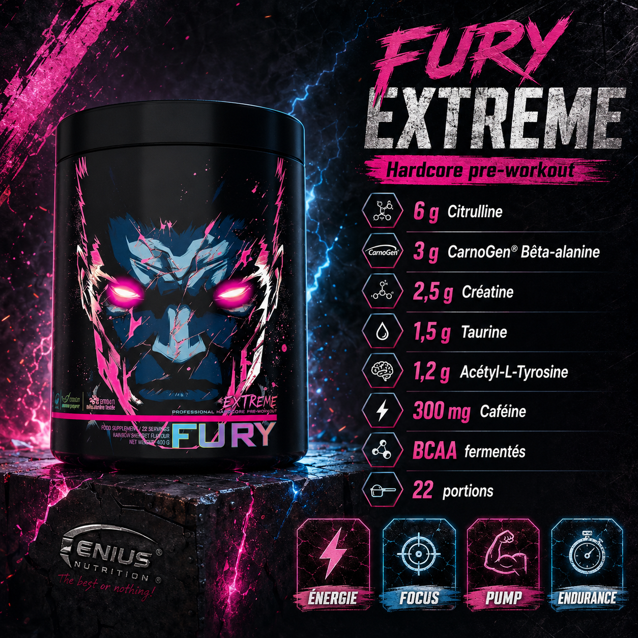 Fury Extreme ingrédients