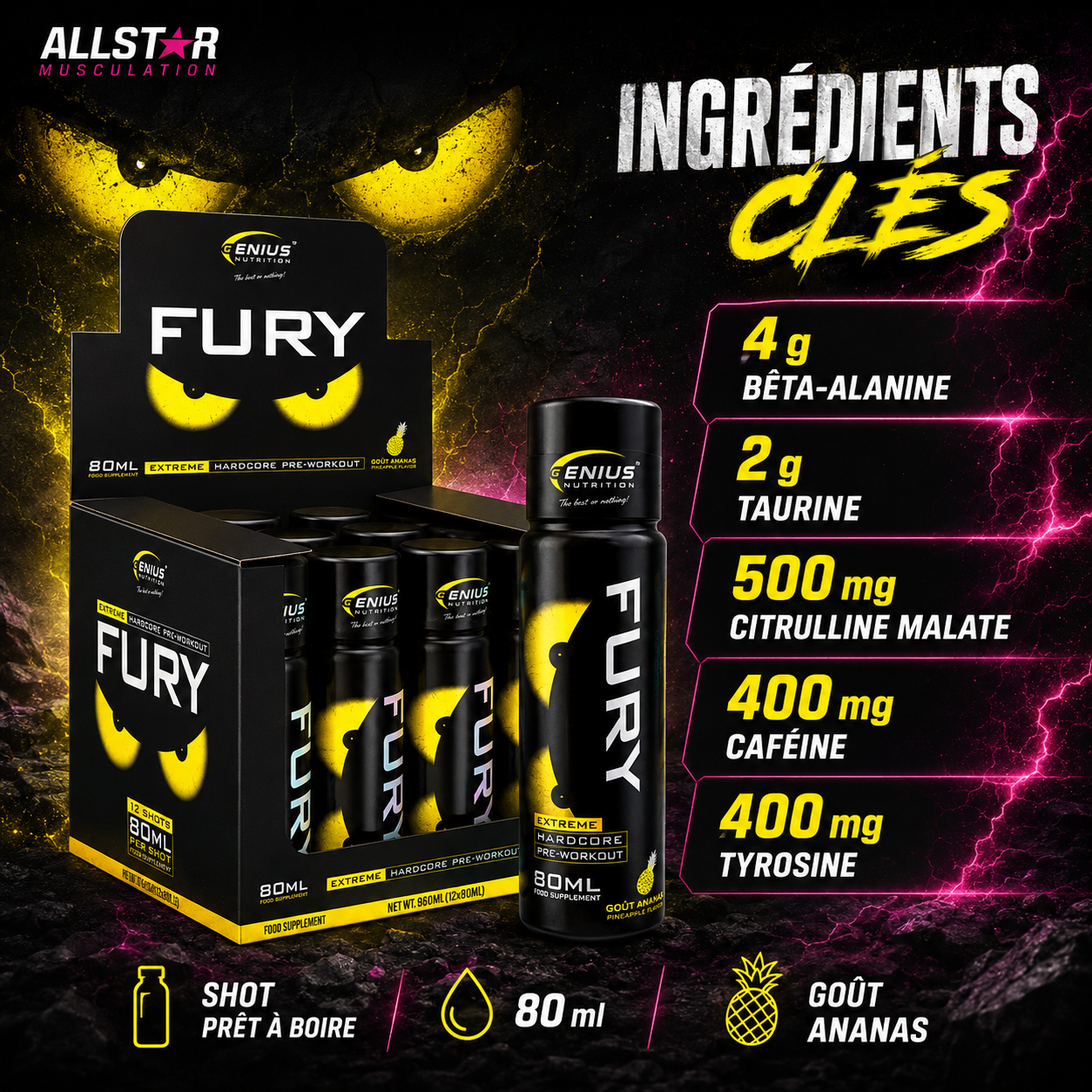 Fury Extreme Shot ingrédients