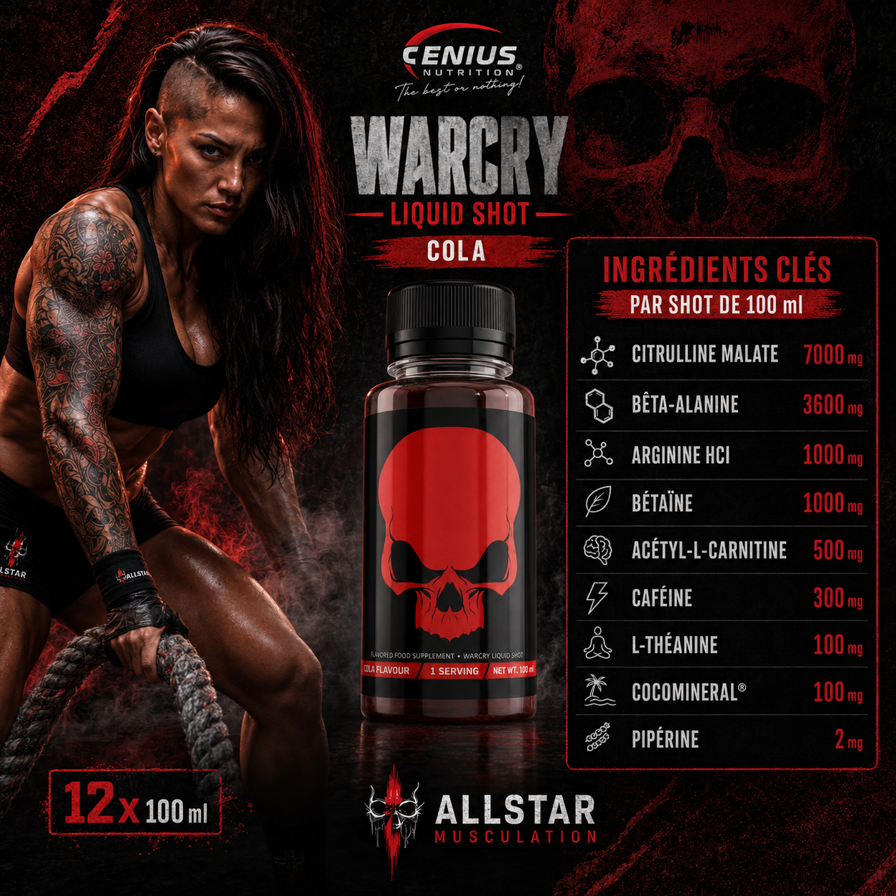 Warcry Liquid Shot ingrédients