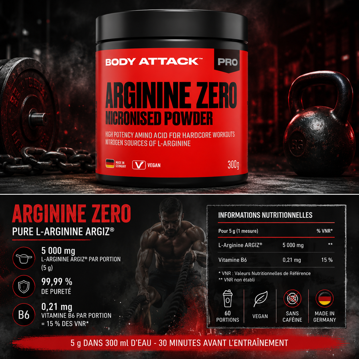 Arginine ARGIZ 5000 mg Body Attack
