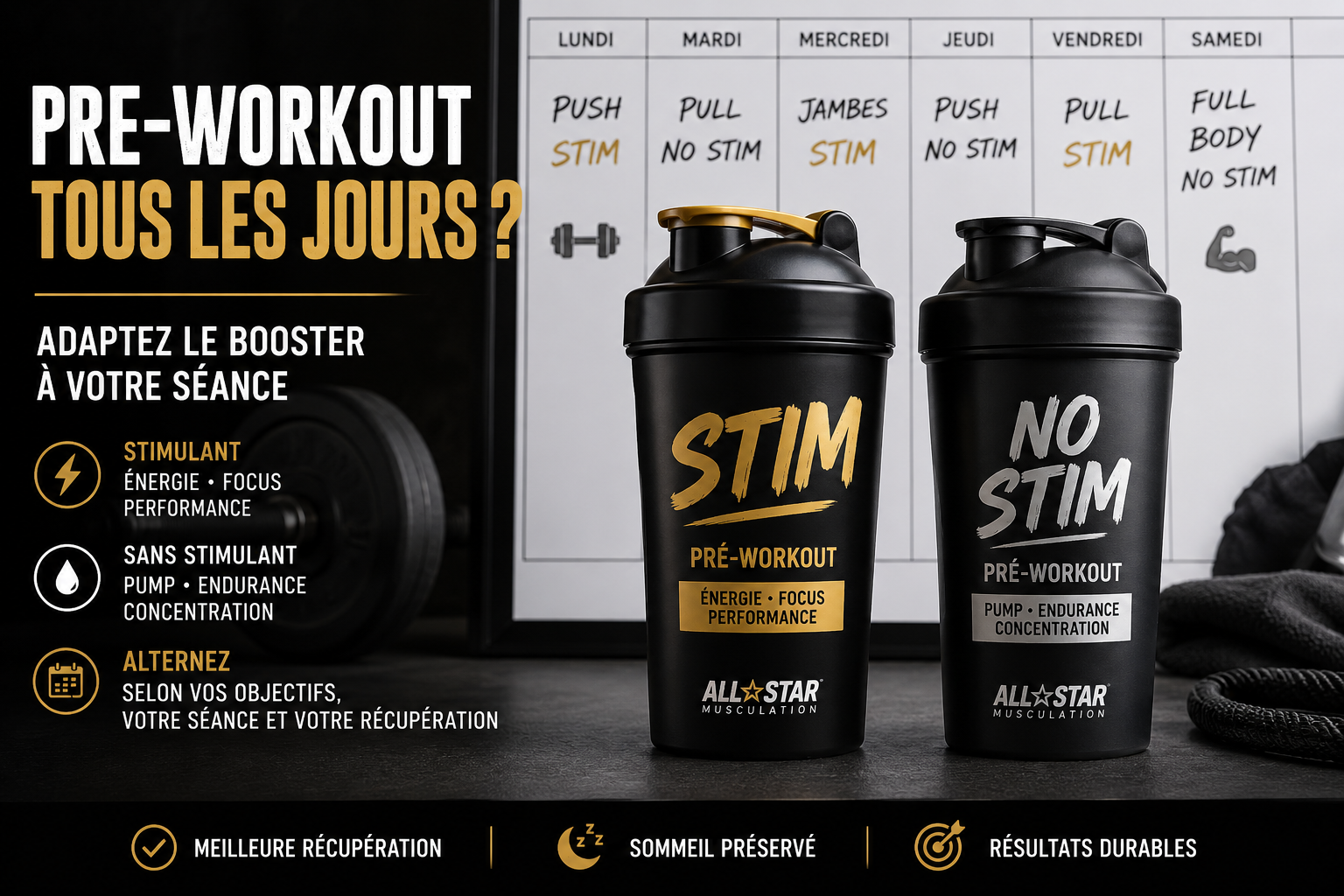 Pre-Workout tous les jours : bonne ou mauvaise idée ?