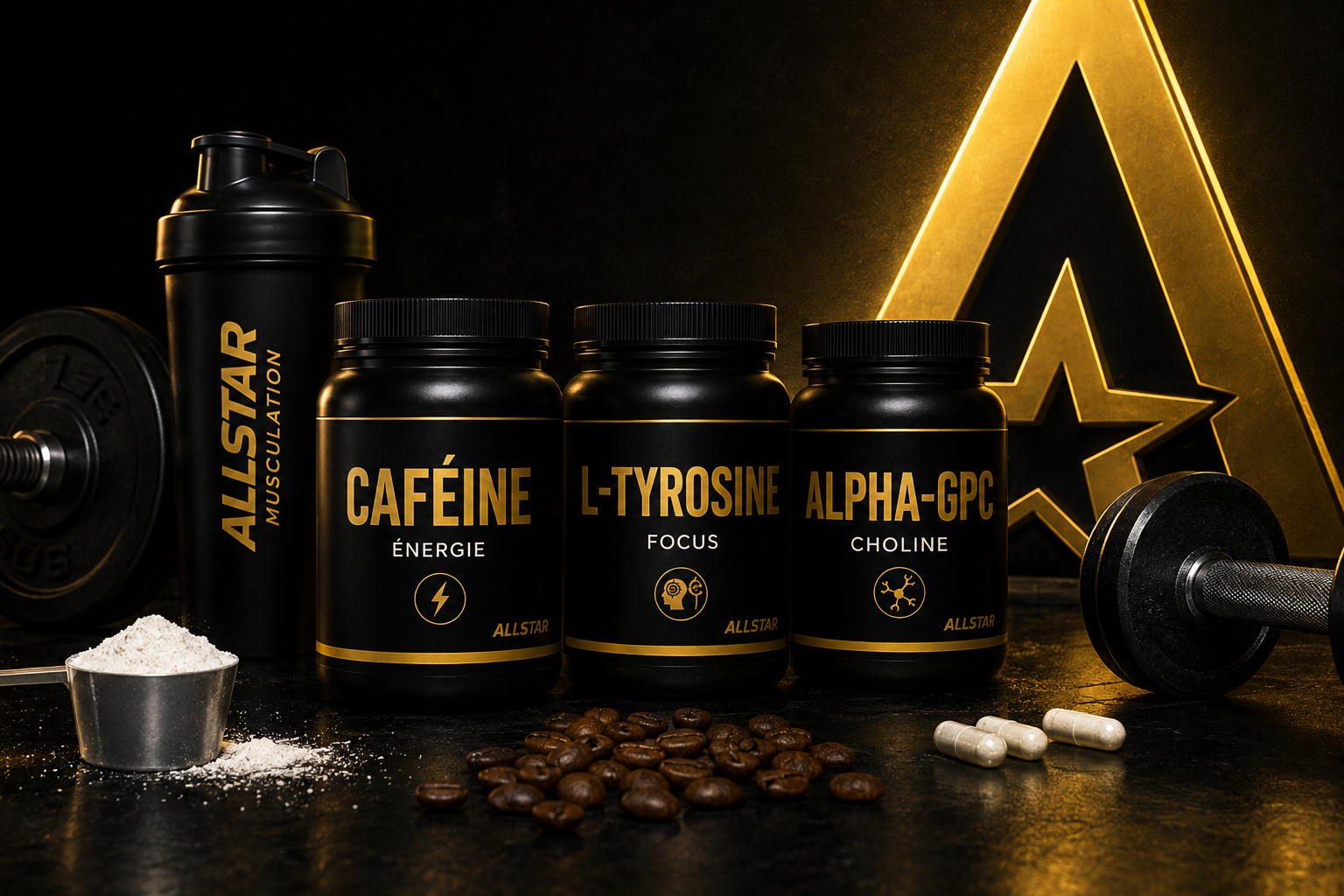 Focus et concentration en Pre-Workout : Caféine, Tyrosine ou Choline ?