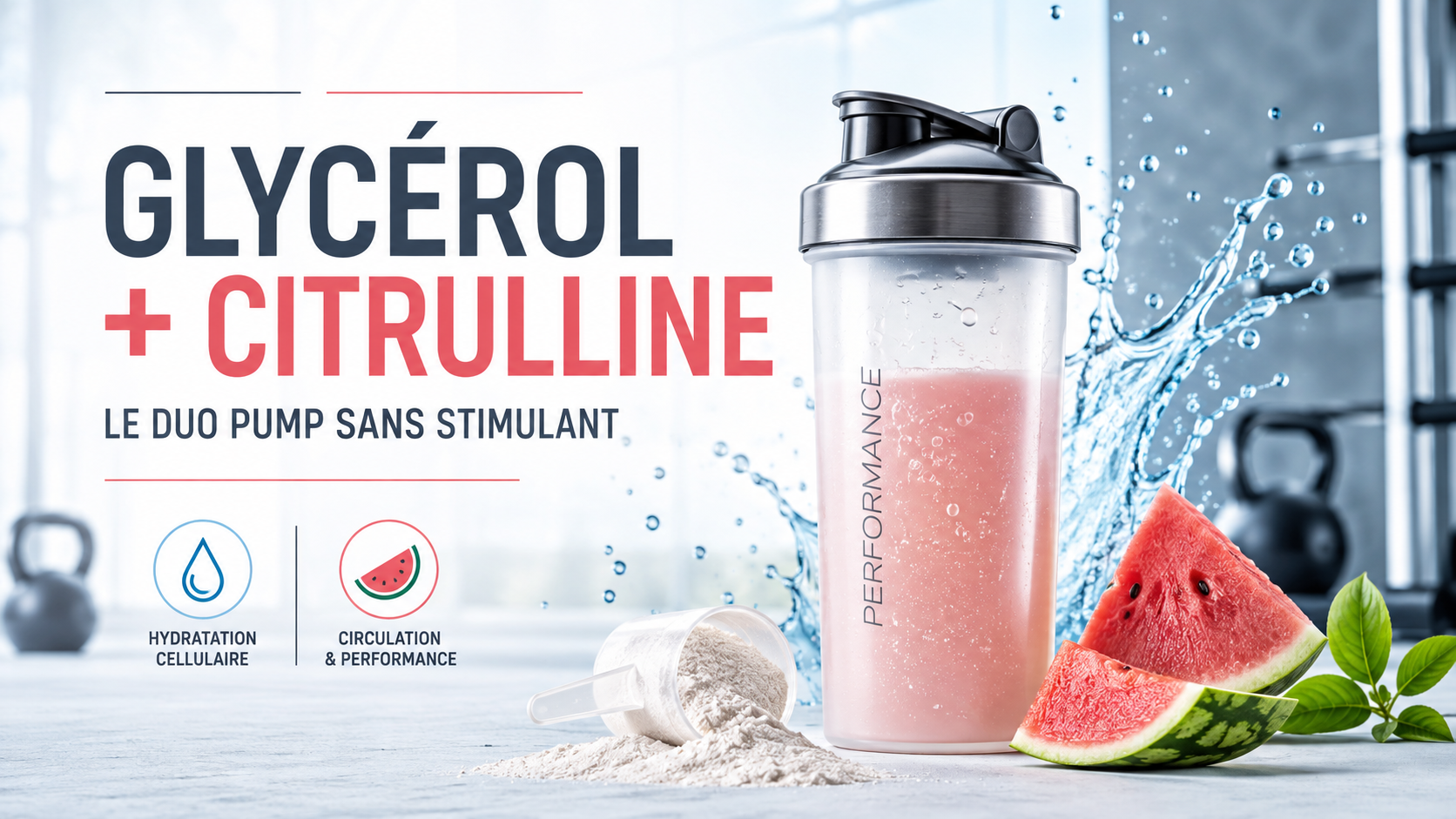 Glycérol et Citrulline : le duo pour un Pre-Workout Pump sans stimulant ?