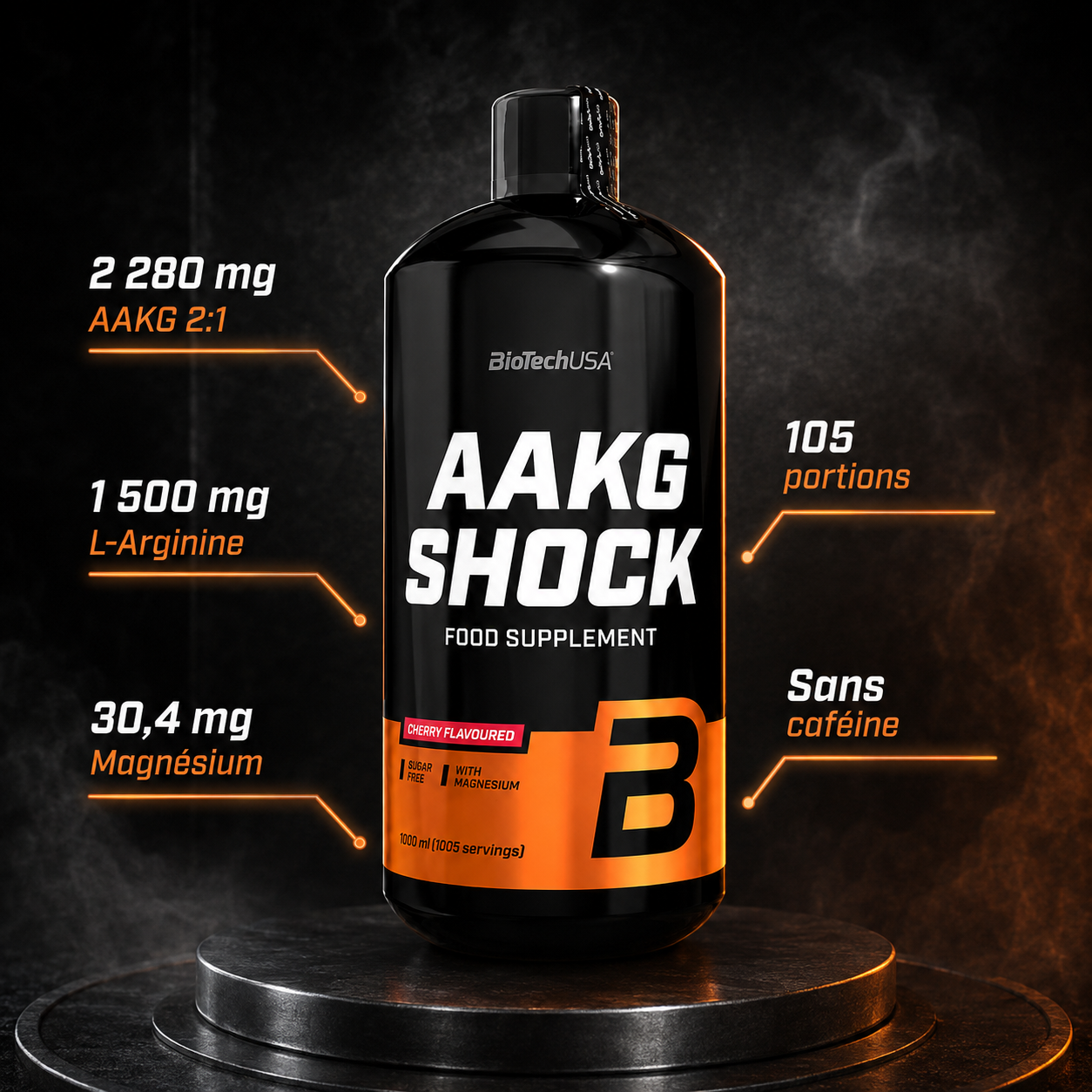 AAKG Shock 2280 mg AAKG 1500 mg arginine