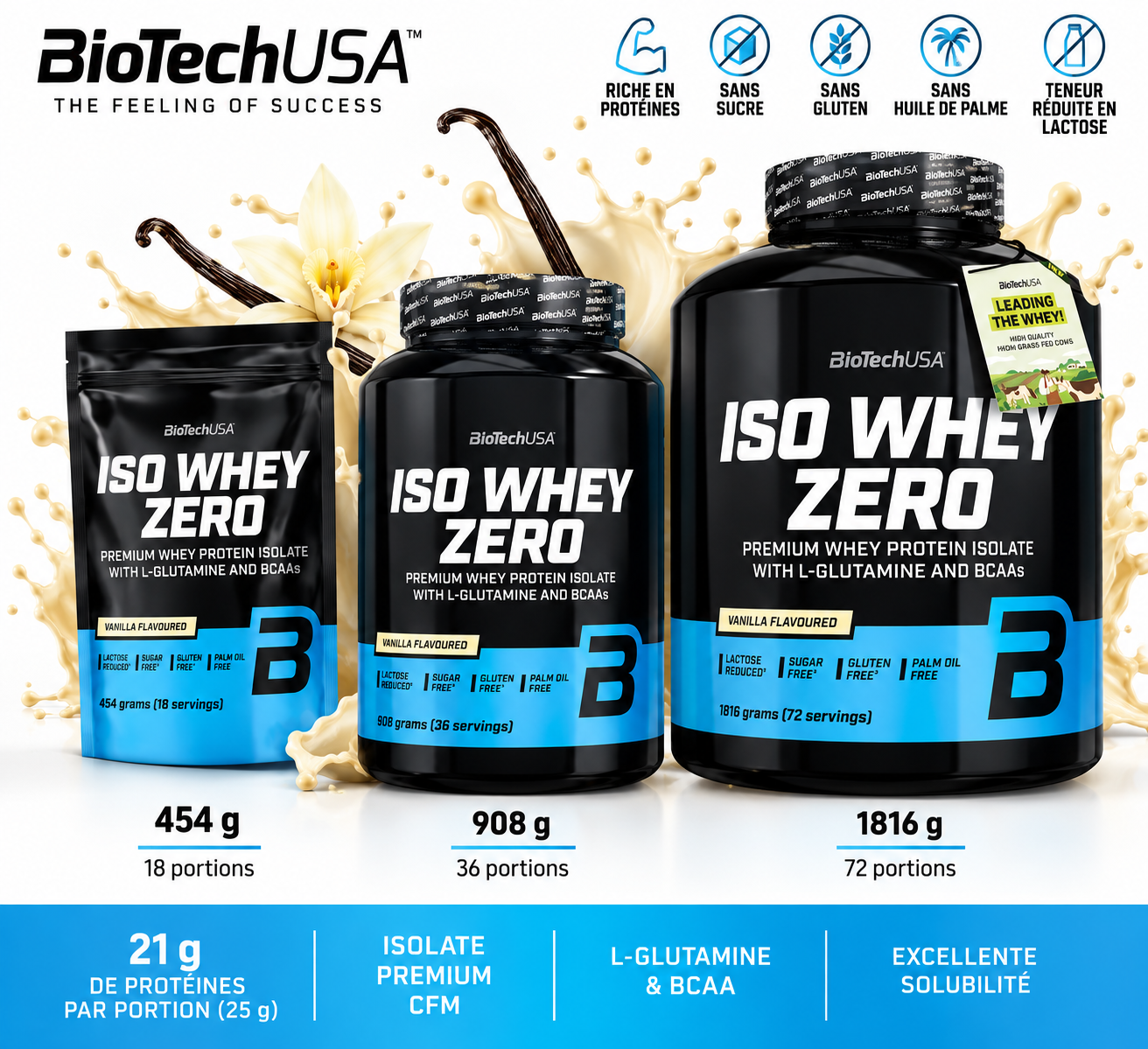 BioTech Iso Whey Zero 21g protéines