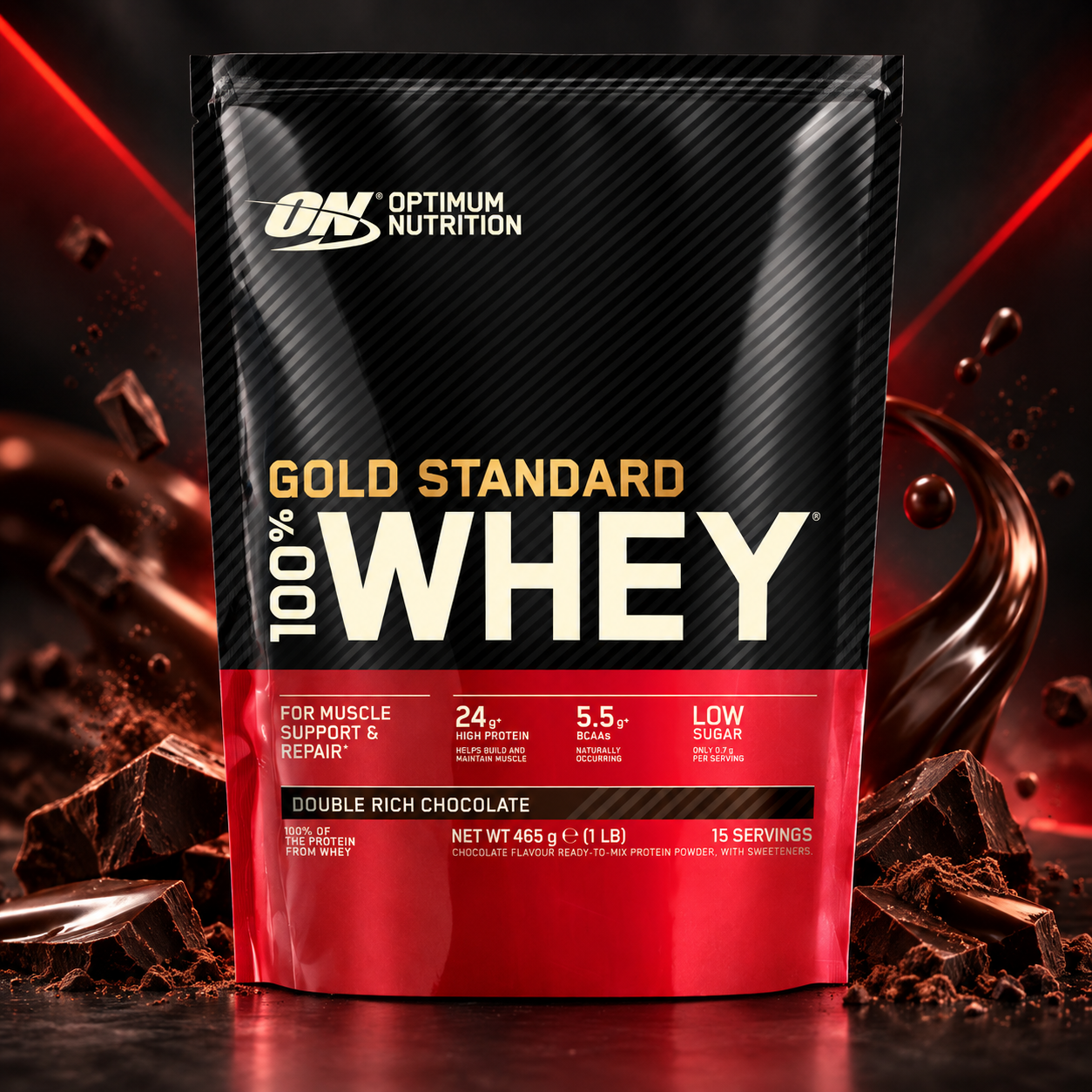 Optimum Nutrition Gold Standard Whey 454 g Double Rich Chocolate