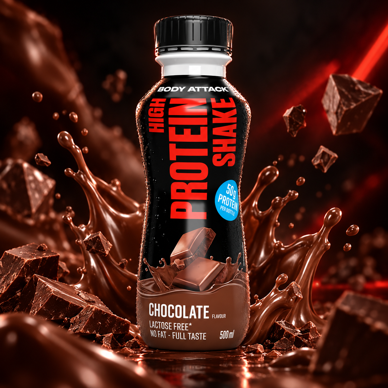 Body Attack High Protein Shake chocolat 500 ml