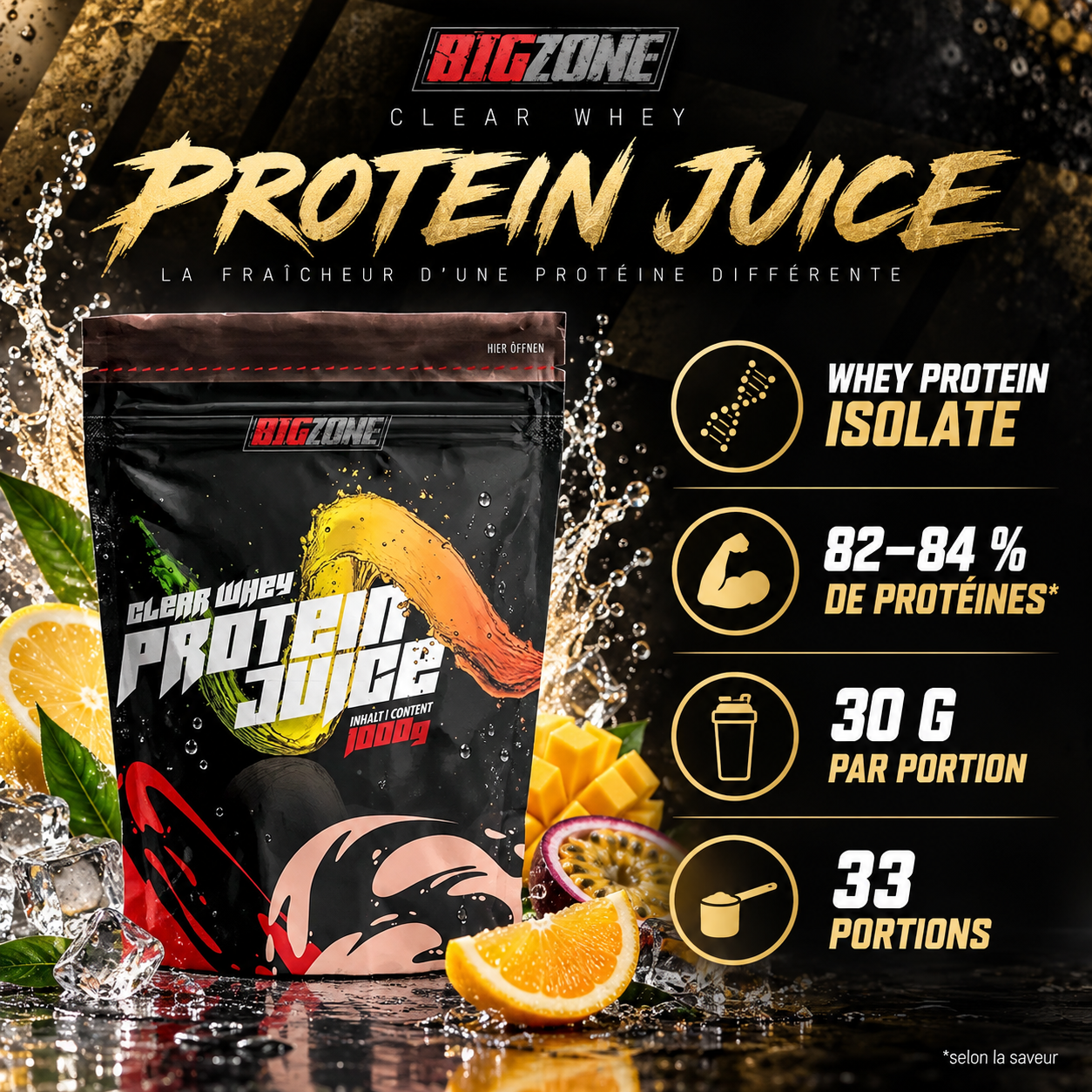 Big Zone Clear Whey ingredients