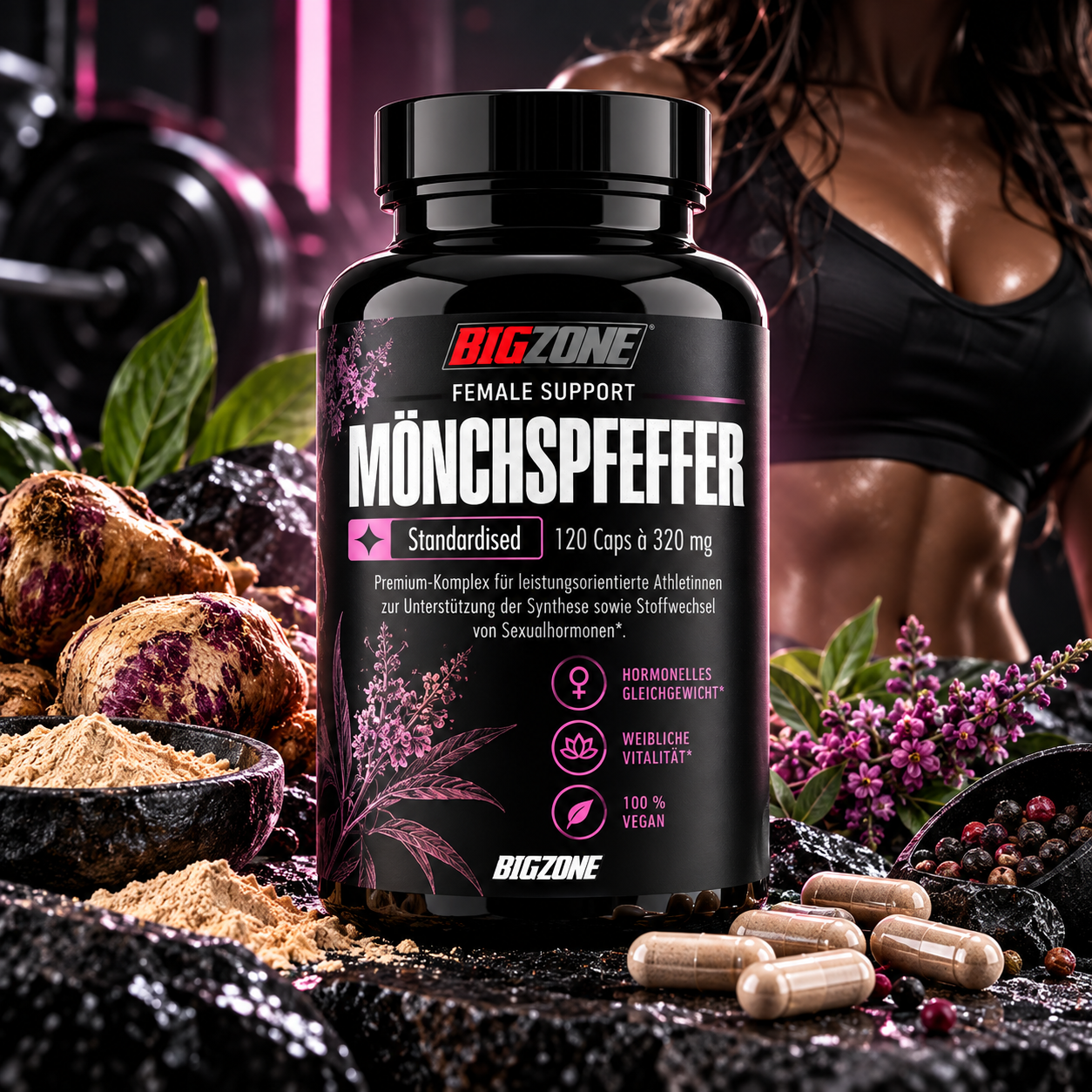 Big Zone Mönchspfeffer 320mg 120 Kapseln ingredients