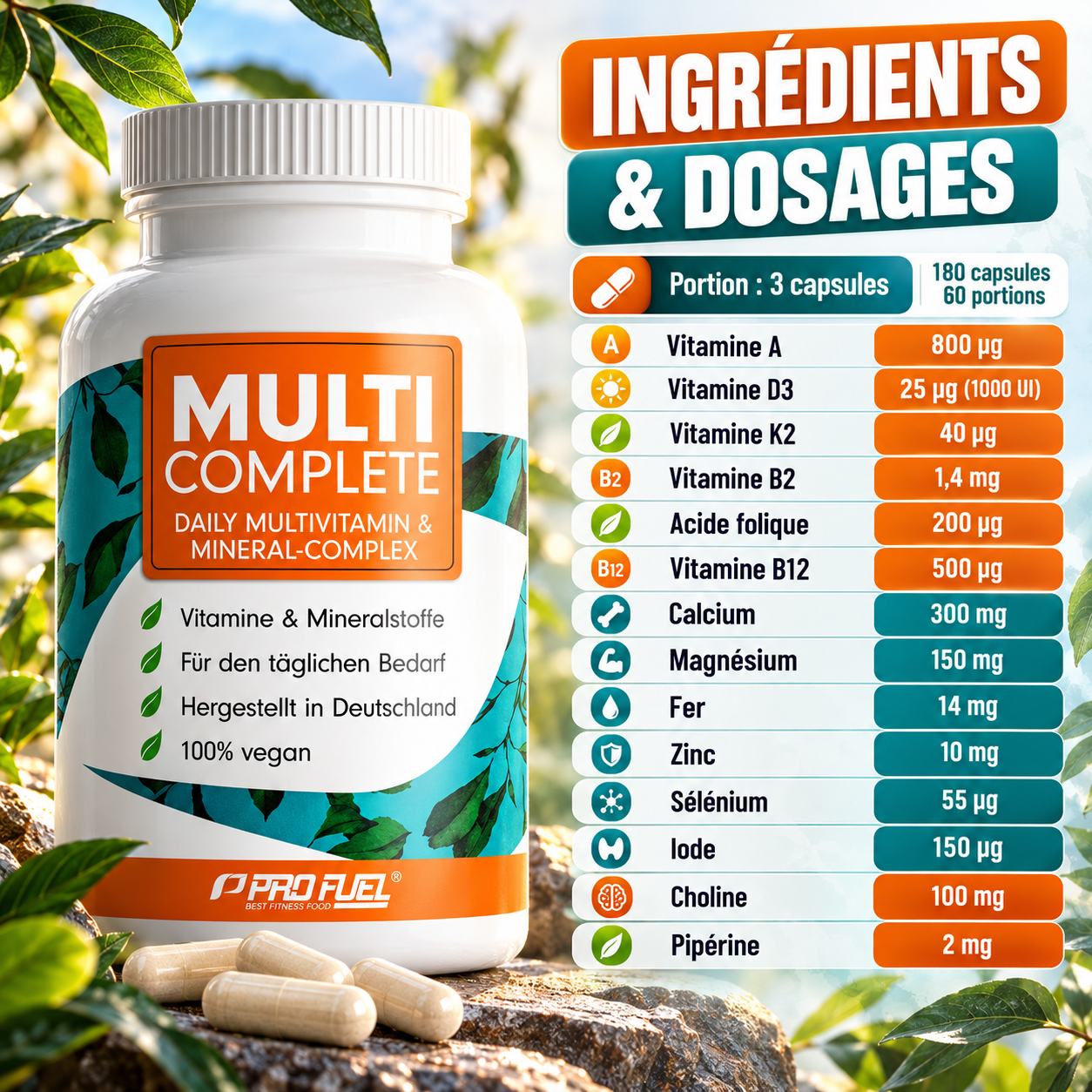ProFuel MULTI COMPLETE ingredients
