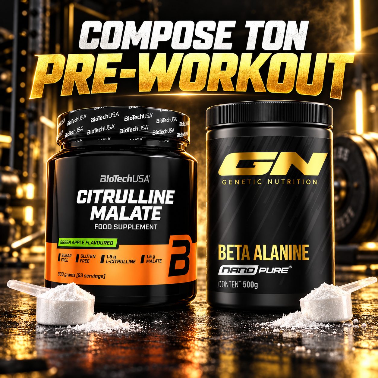 Compose ton Pre-Workout
