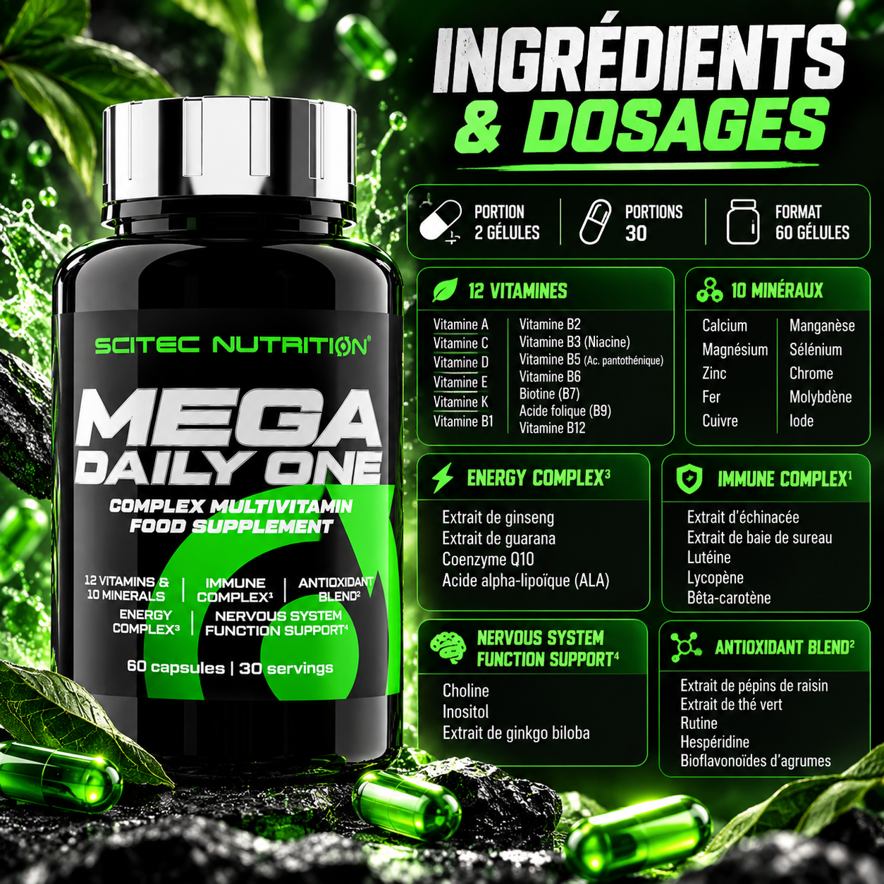Scitec Mega Daily One Plus 60 capsules ingredients