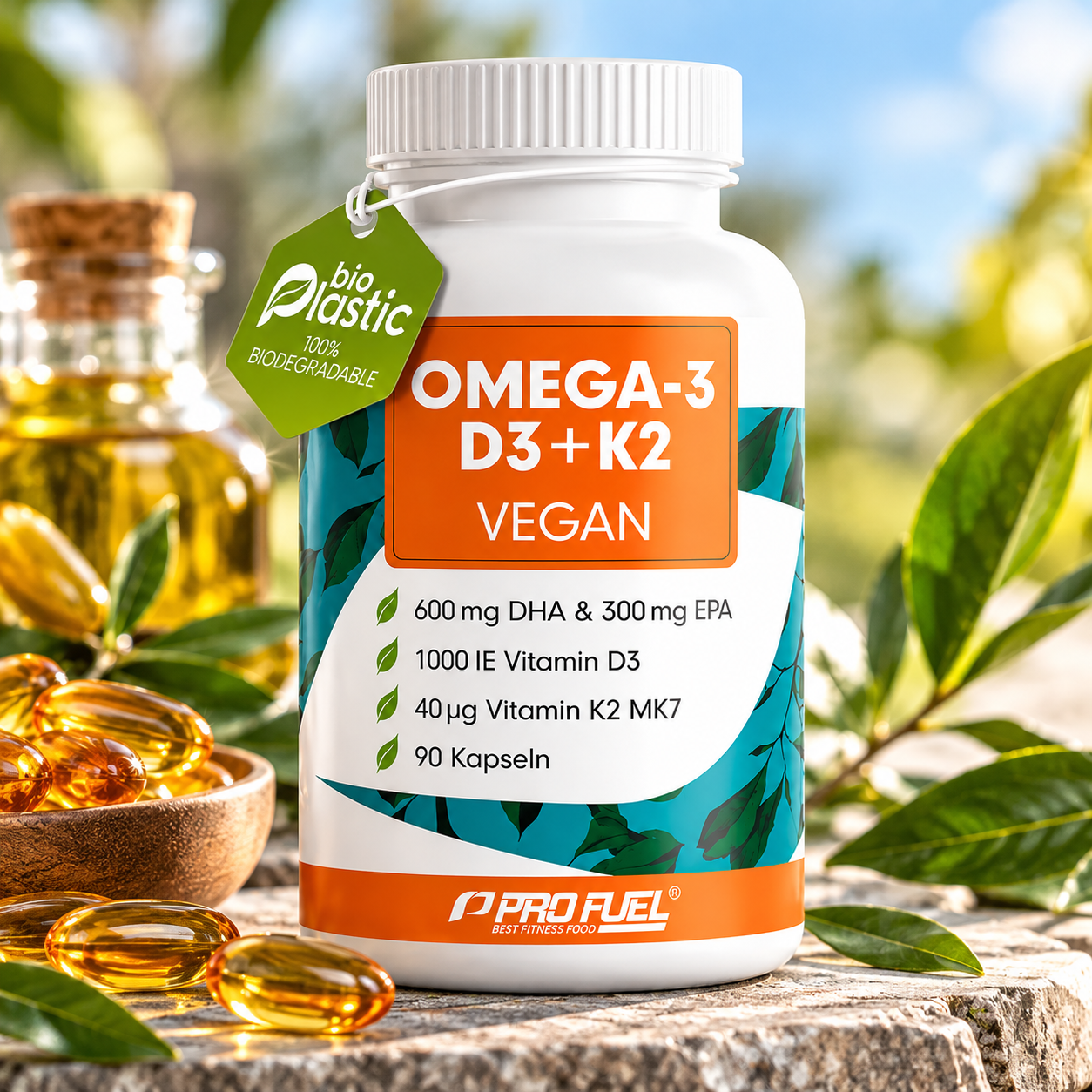 ProFuel Omega 3 + D3 + K2 90 gélules dhuile dalgues