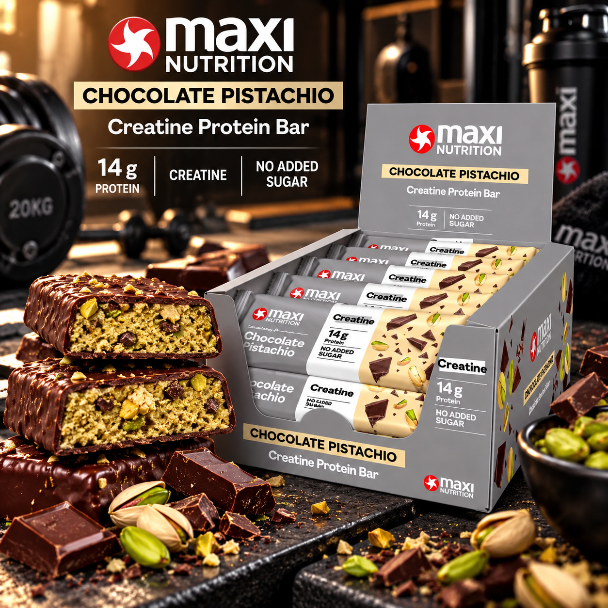 MaxiNutrition Creatine Protein Bar 16 x 40 g ingredients