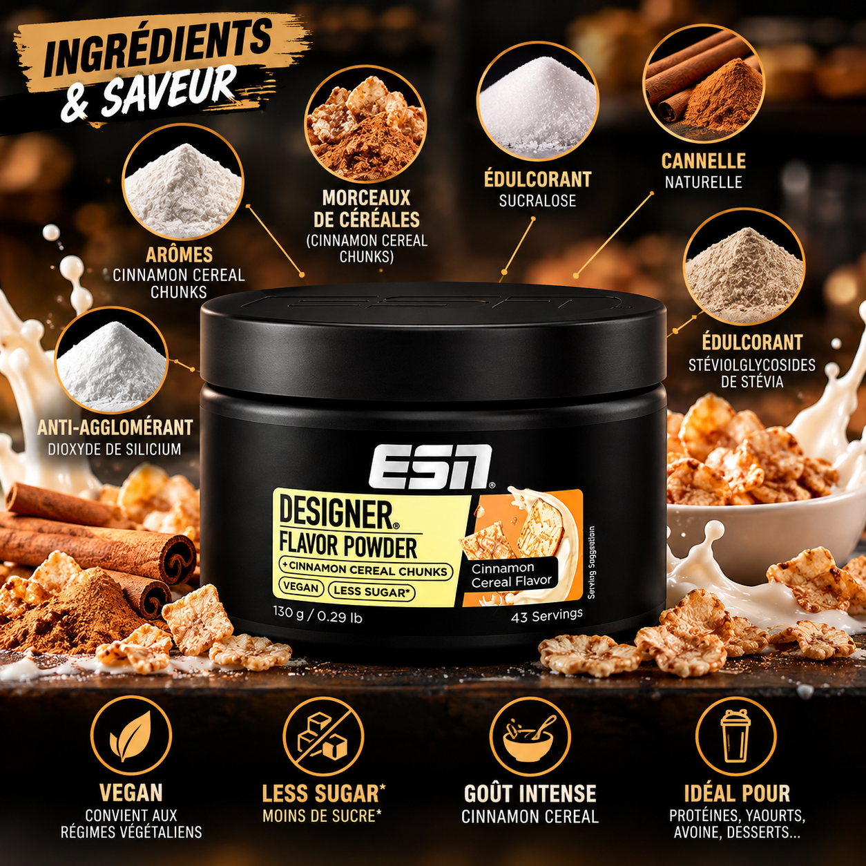 ESN Designer Flavour Powder 130g ingredients