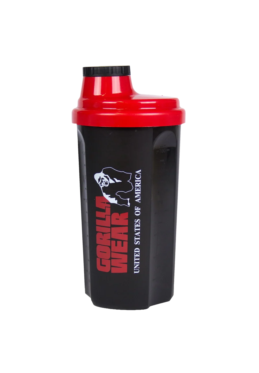 Shaker Gorilla Wear 700 ml noir et rouge