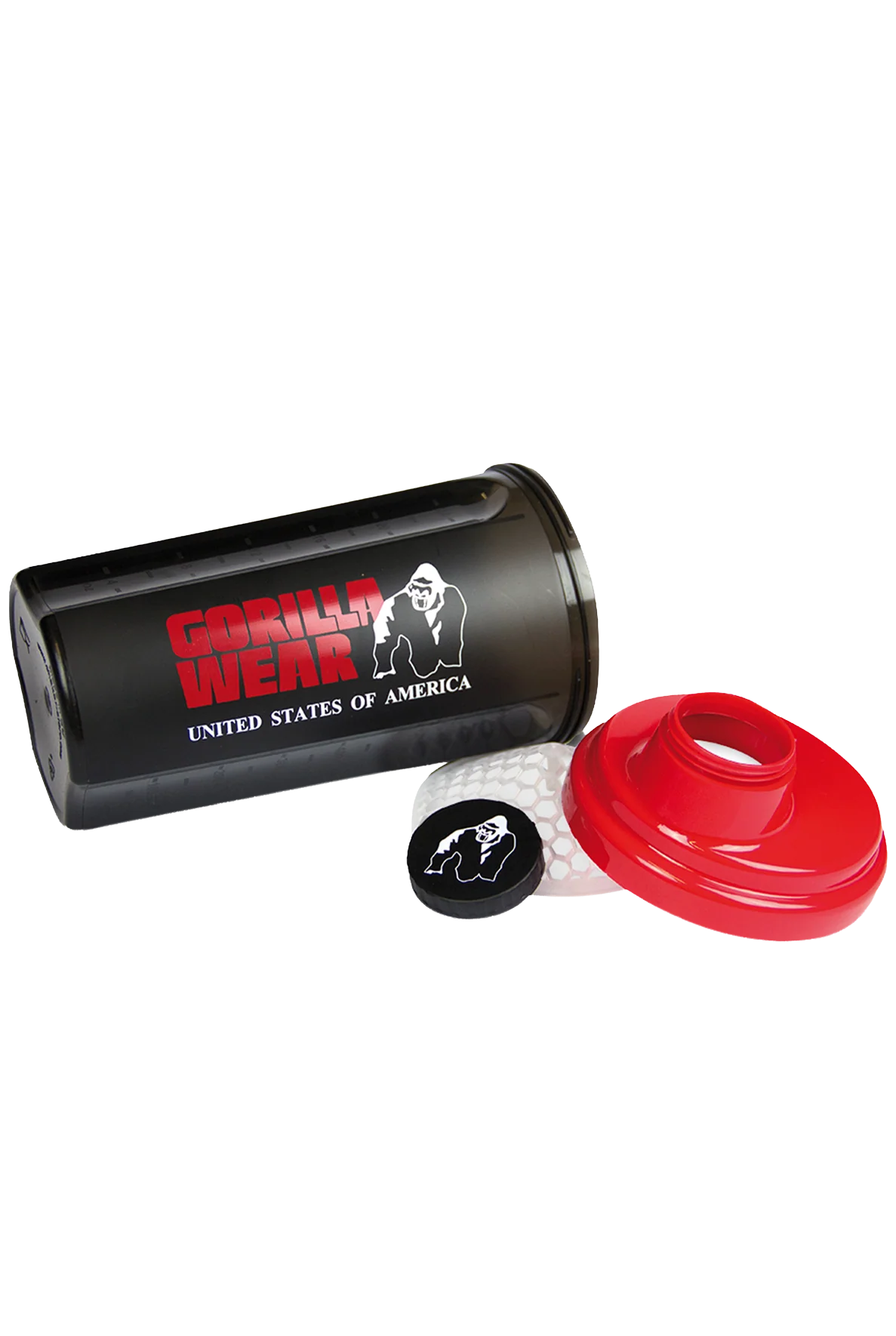 Shaker Gorilla Wear 700 ml noir et rouge 2