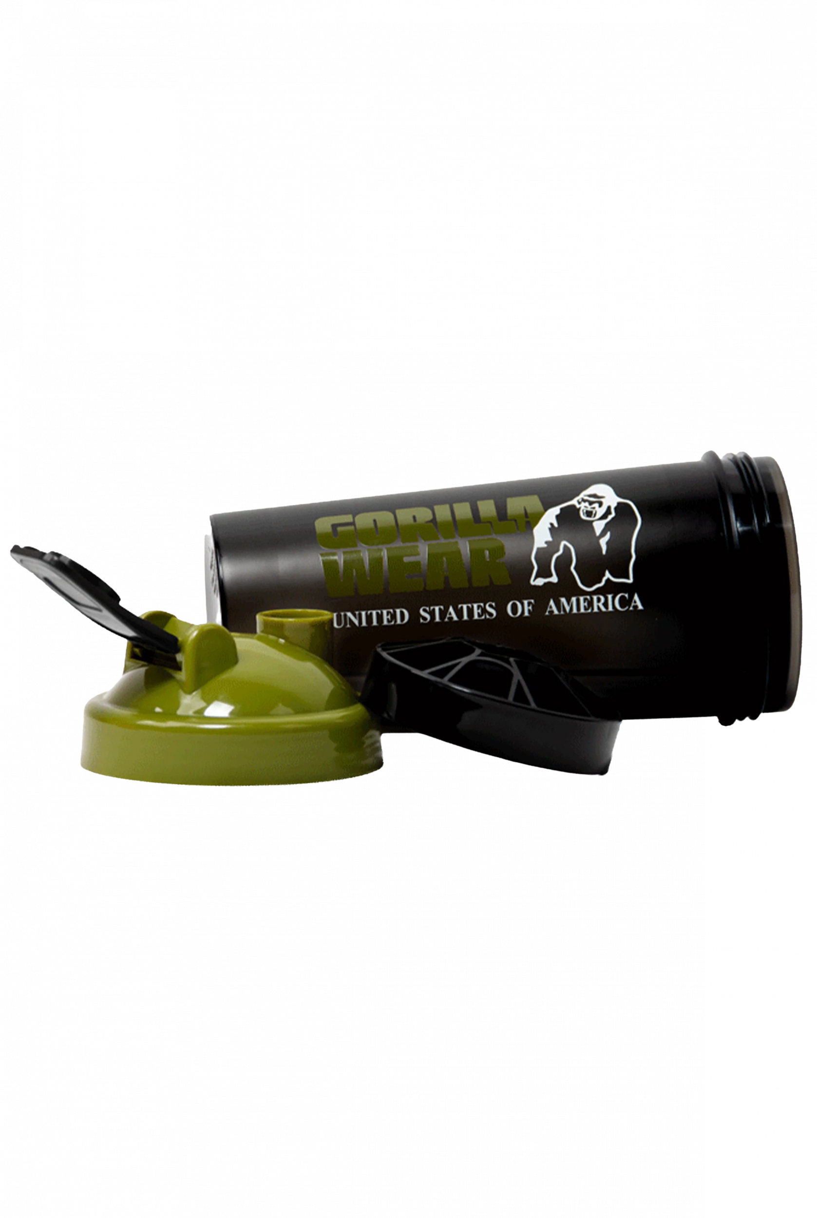 Shaker XXL Gorilla Wear 1000 ml noir et vert kaki 3
