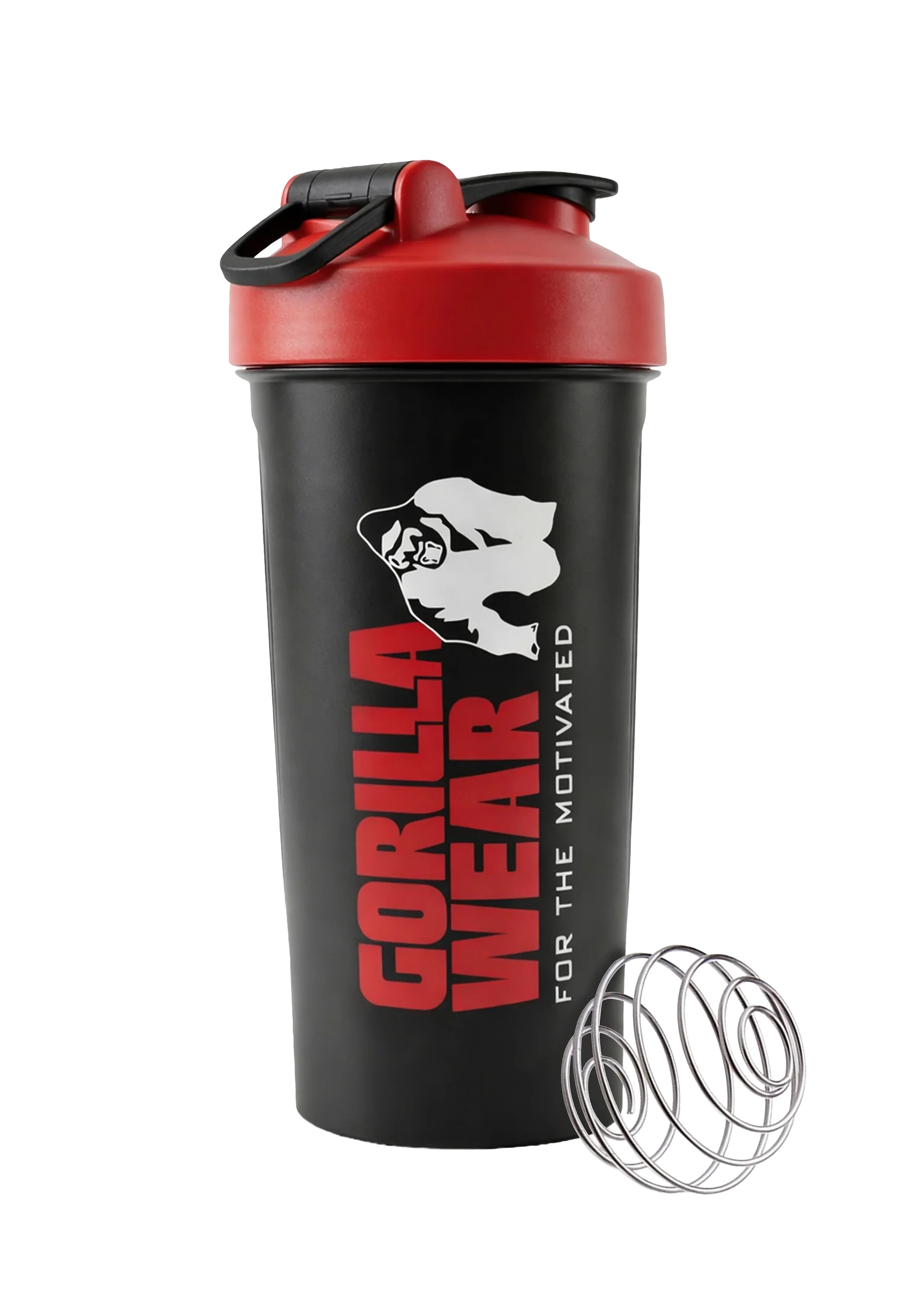 Shaker XXL Power Gorilla Wear 1000 ml noir et rouge - photo officielle