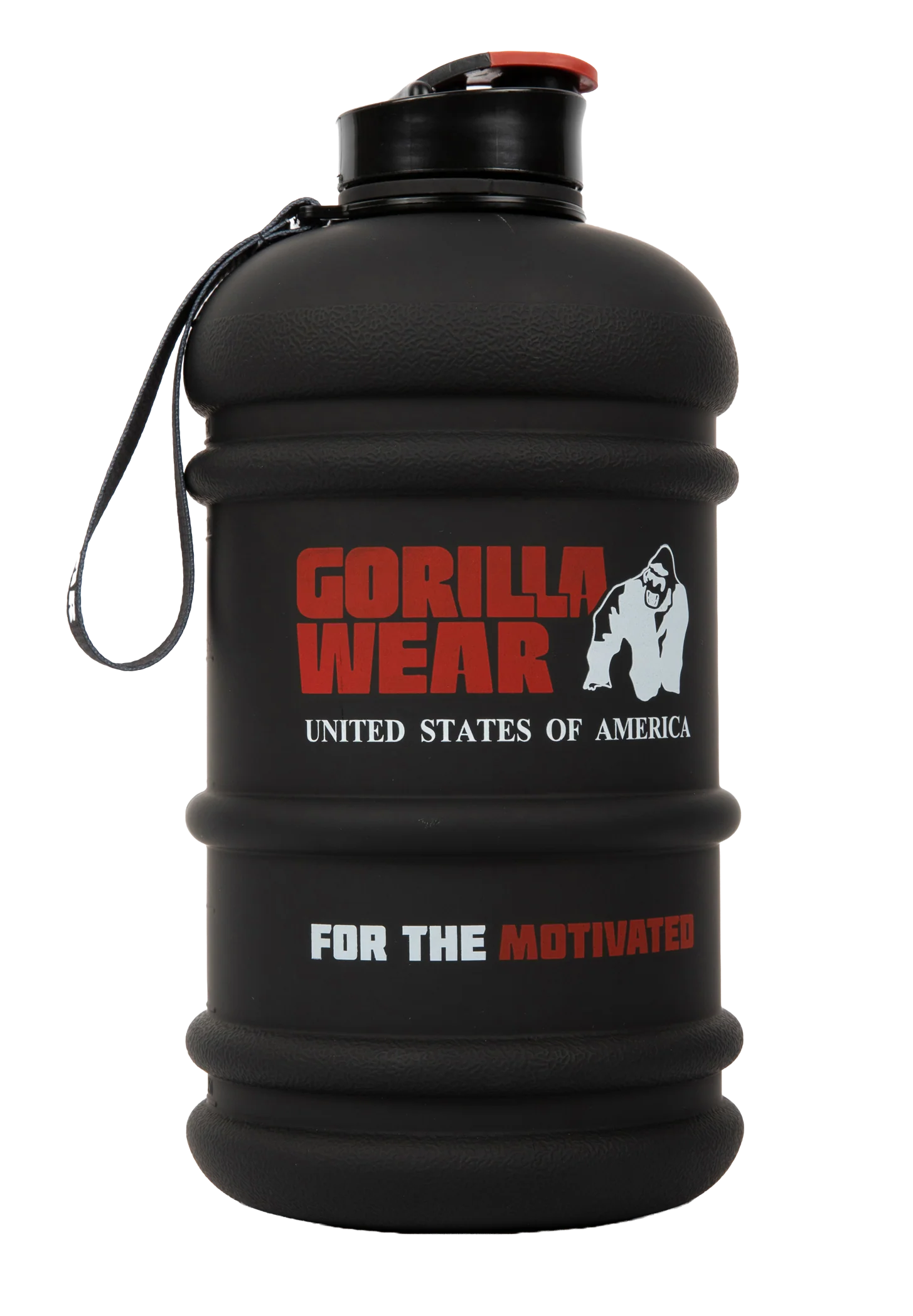 Gourde Gorilla Wear 2,2 L noire - photo officielle