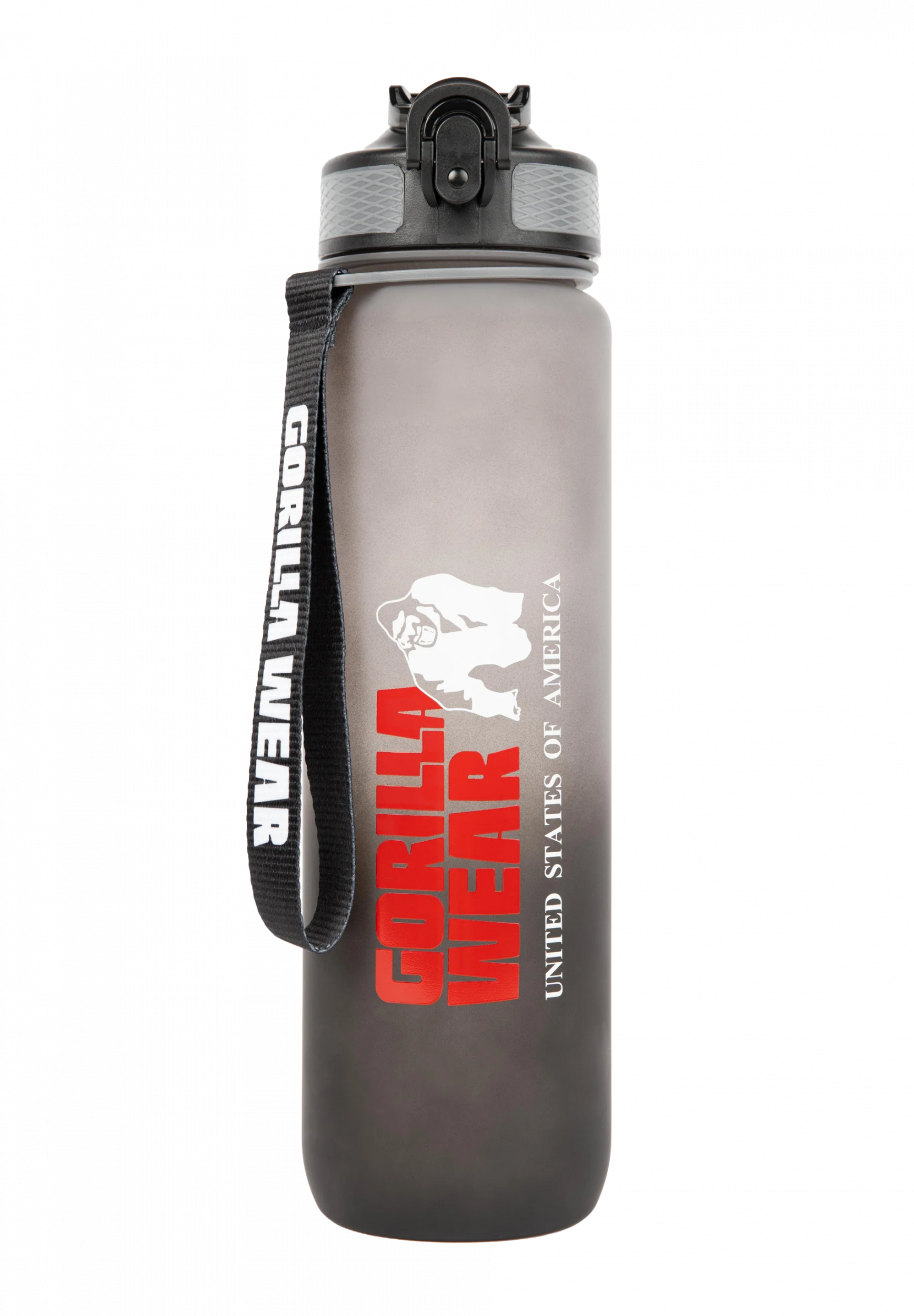 Gourde dégradée Gorilla Wear 1000 ml noir et gris - photo officielle