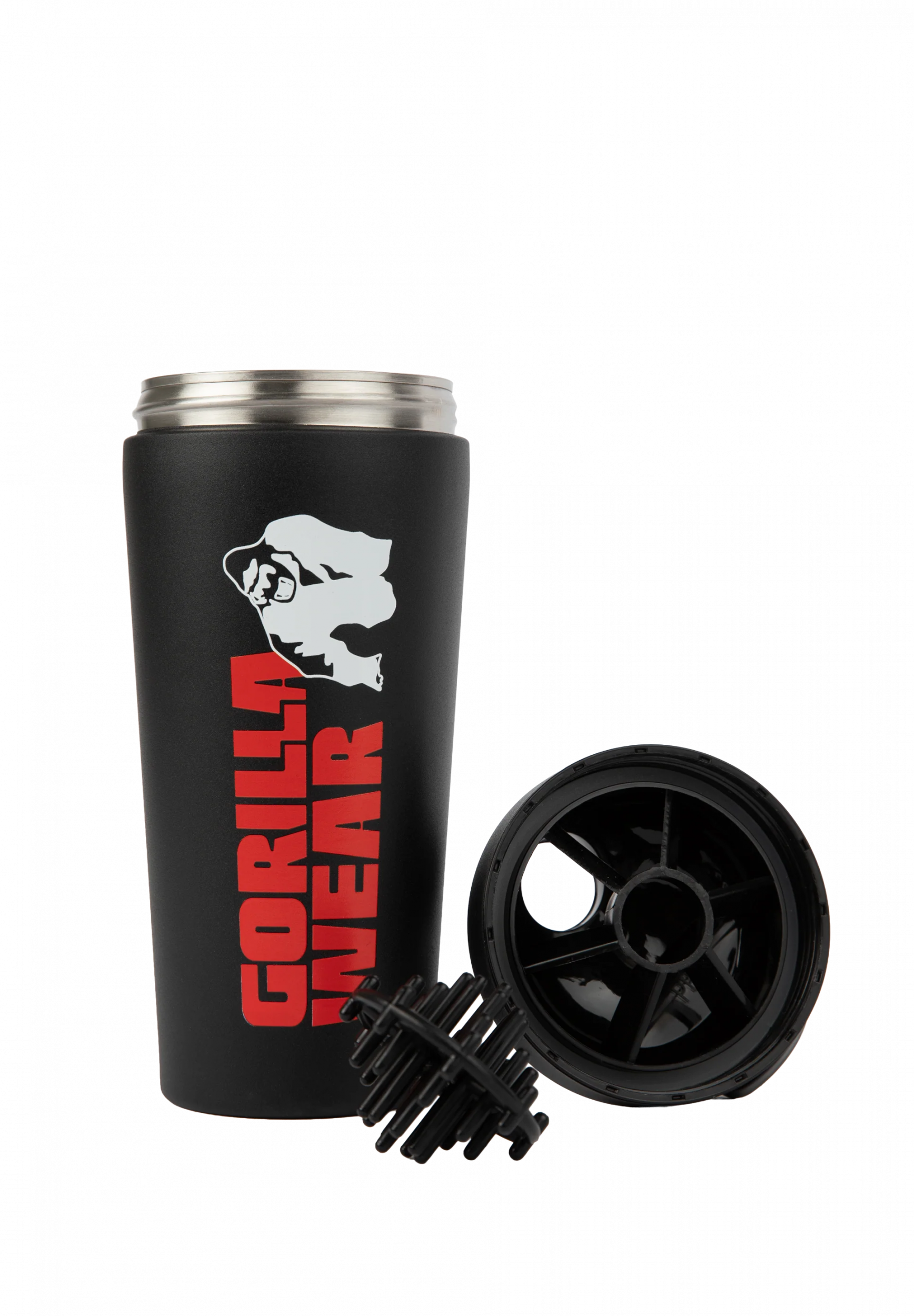 Shaker métal Gorilla Wear 740 ml noir - vue officielle 2