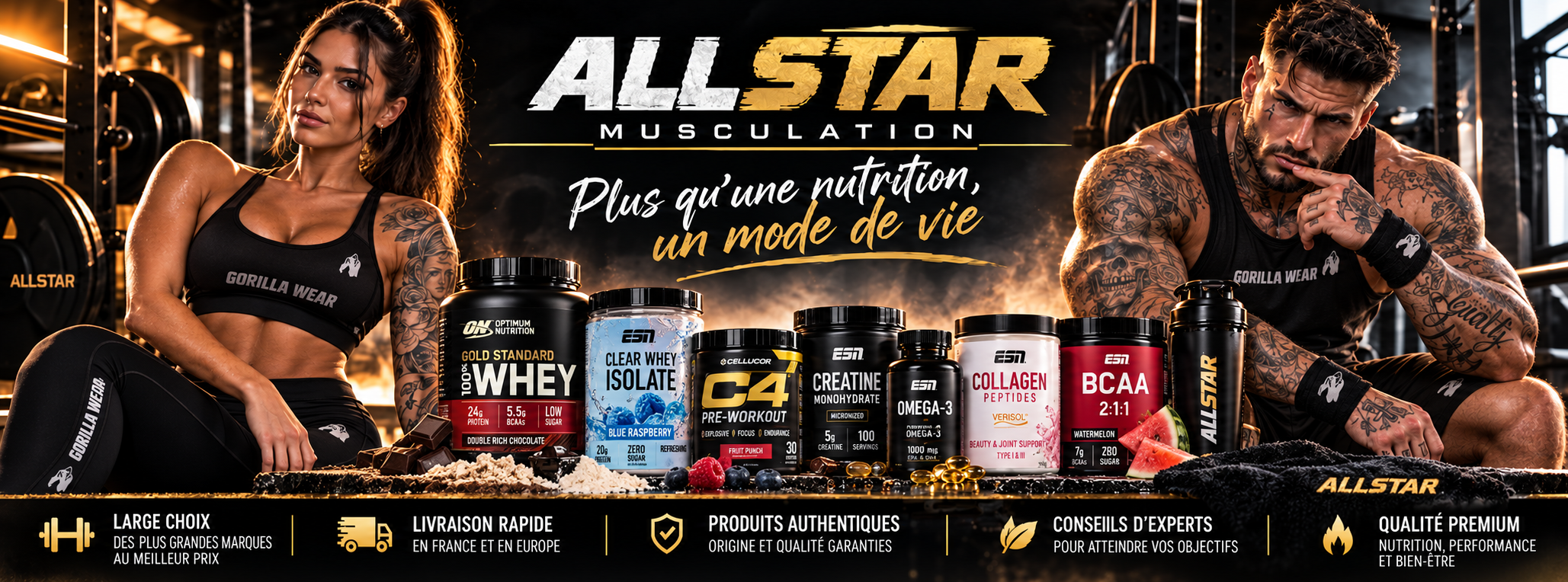 Découvrir les pre-workouts AllStar Musculation