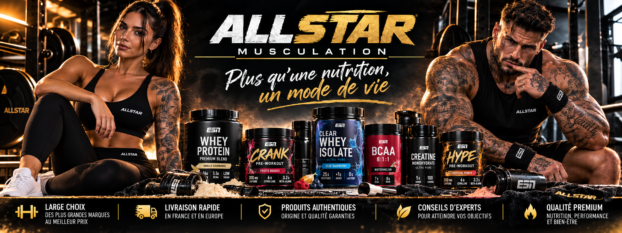 Découvrir les pre-workouts AllStar Musculation