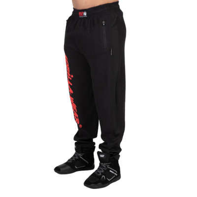Pantalon Old School Augustine Gorilla Wear - Noir/Rouge vue 1
