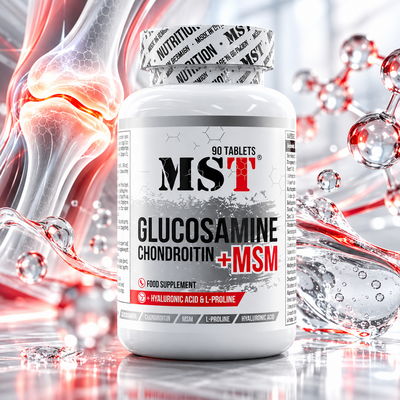 MST - Glucosamine Chondroïtine MSM + ACIDE HYALURONIQUE - 90 Comprimés