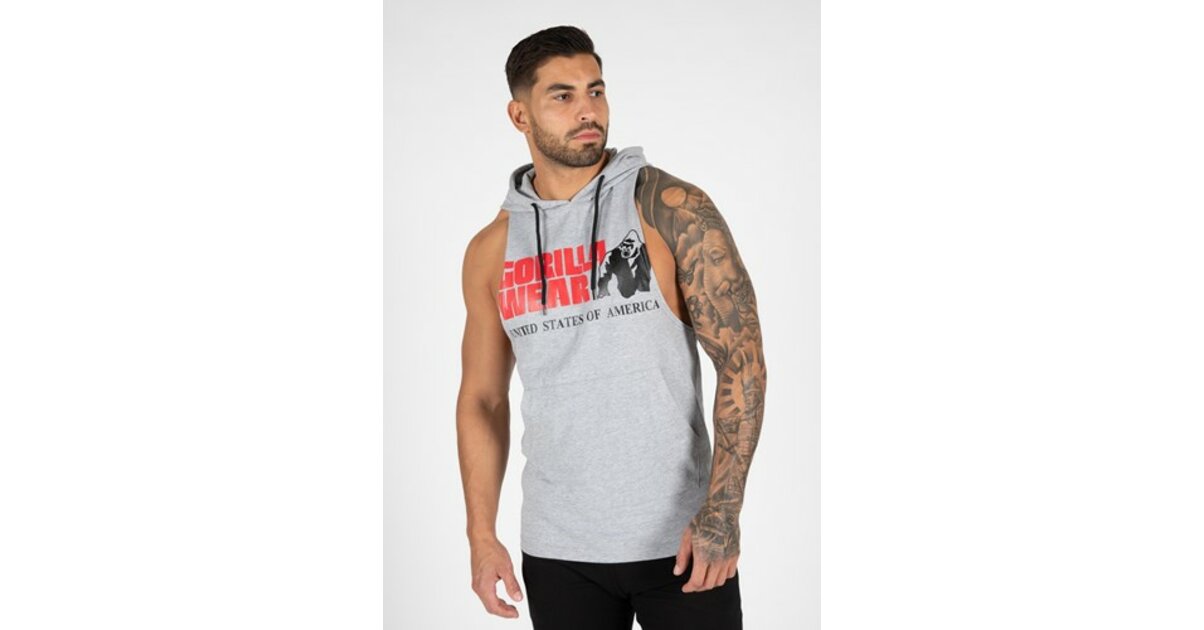 Débardeur à Capuche GORILLA WEAR Rogers Hooded - Avec Poche Kangourou Et Lacets Ajustables