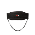Ceinture de lest Gorilla Wear Nylon Dip Belt noire, vue officielle 1