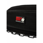 Ceinture de lest Gorilla Wear Nylon Dip Belt noire, vue officielle 3